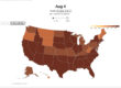 choropleth map of US