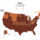 choropleth map of US